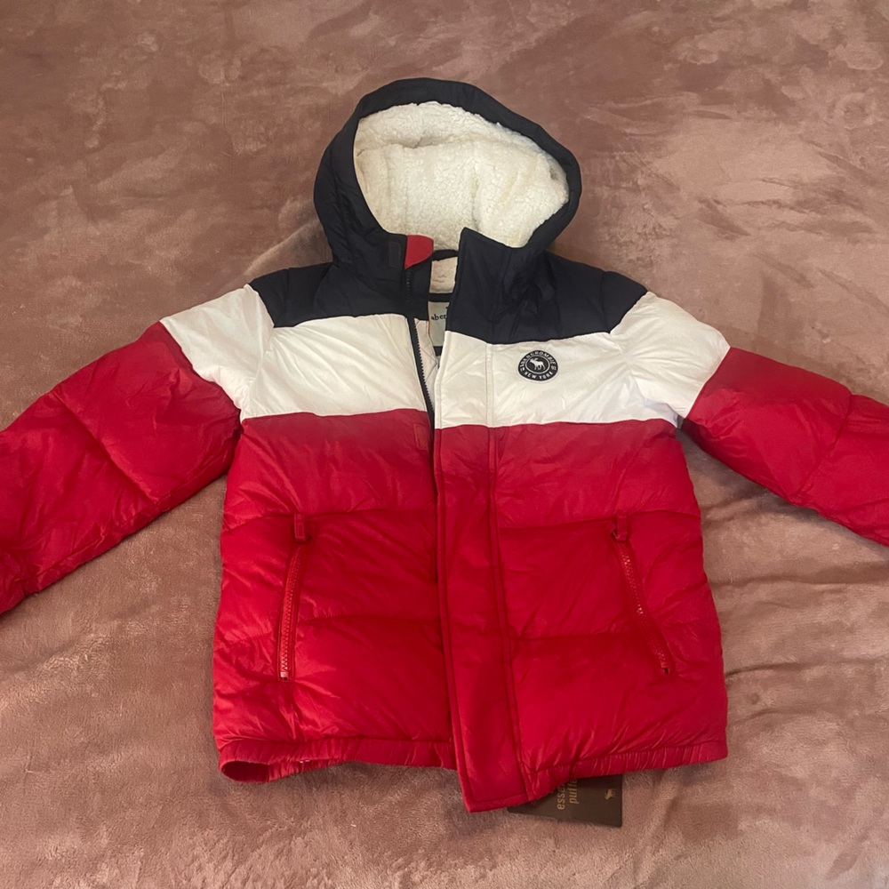 NWT Abercrombie & Fitch Boys Colour block Puffer